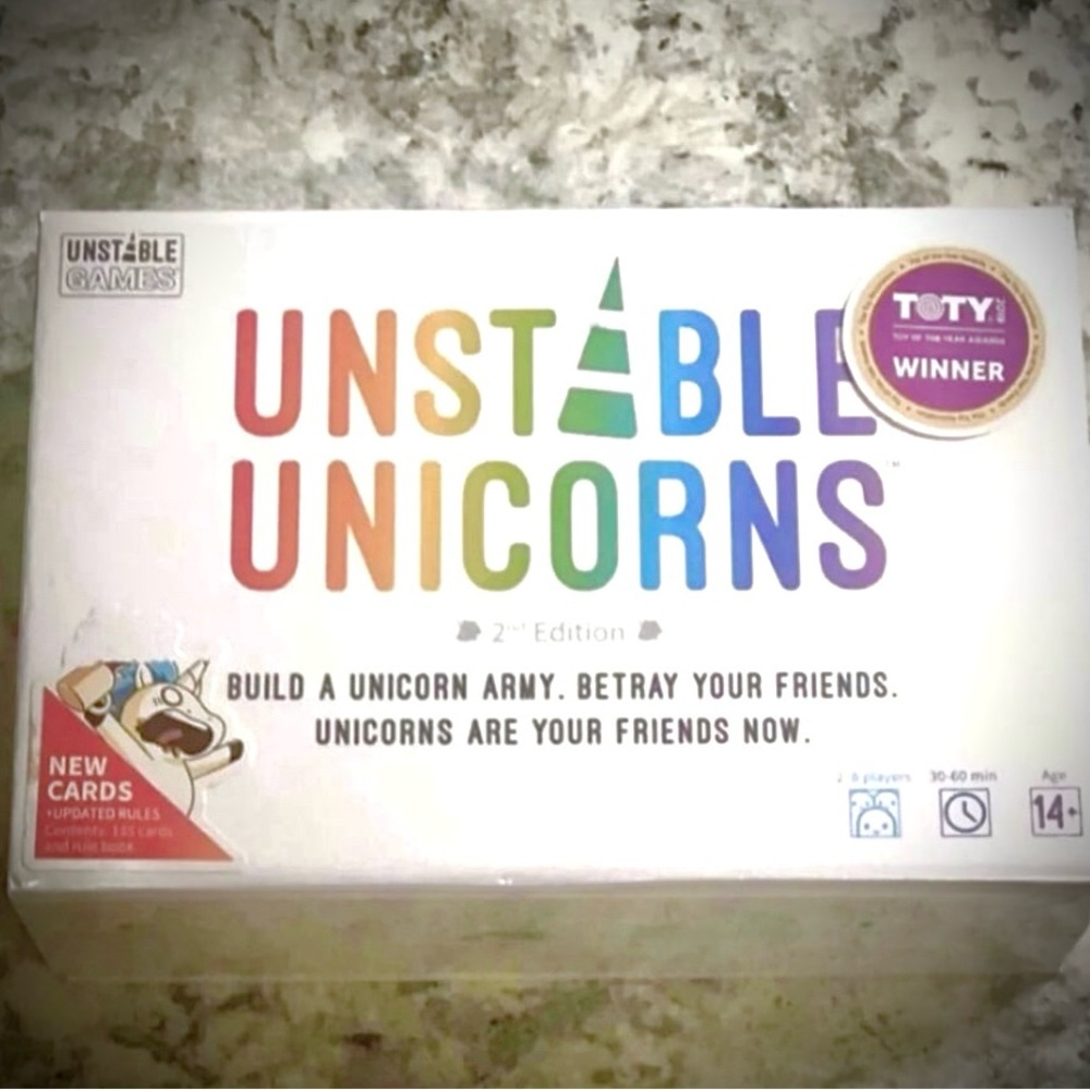Unstable Unicorns 2nd Edition Party Game